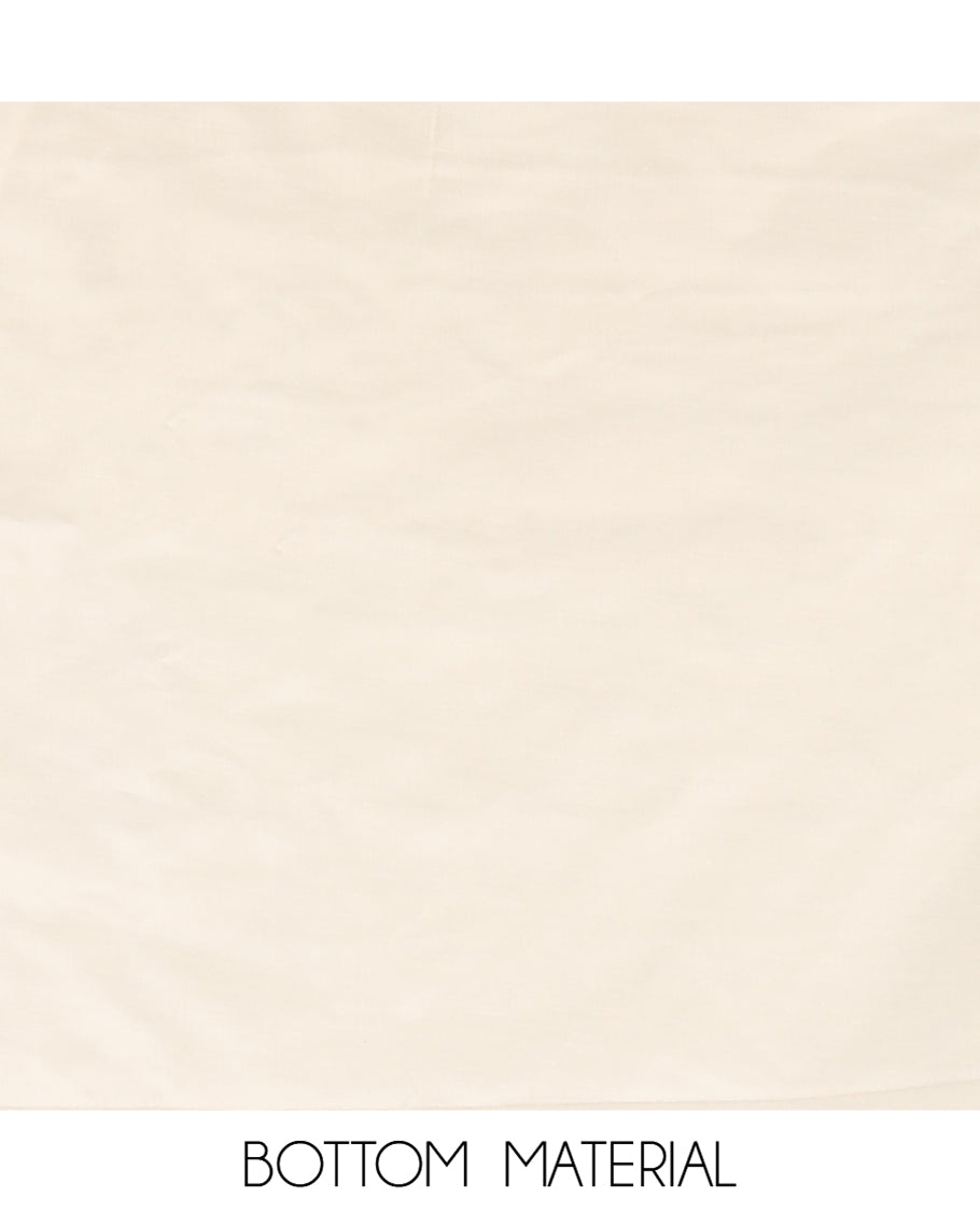Cream Mul Chanderi Material Chudidar Set