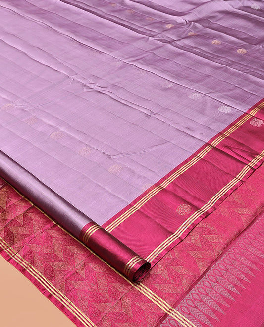 Lavender Mayuri Lite Silk Mix Saree