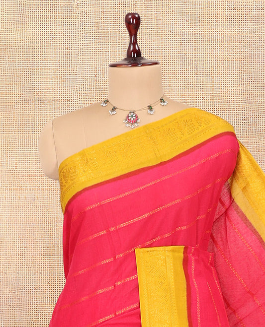 Red Sungudi Cotton Saree
