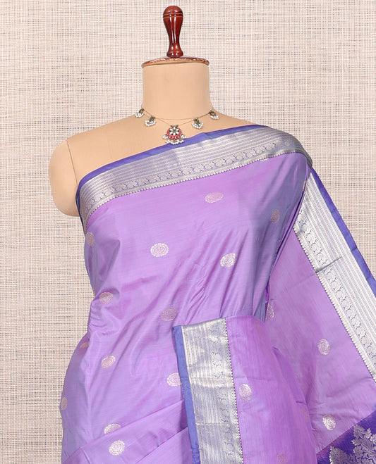 Lavender Budget Silk Saree
