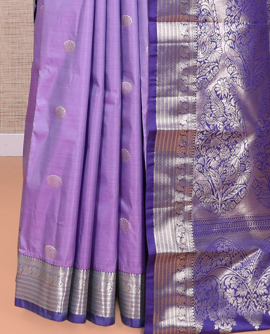 Lavender Budget Silk Saree