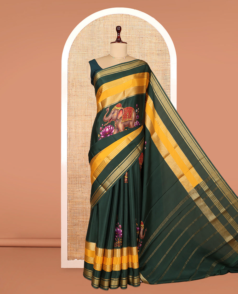 Green Mysore Silk Saree