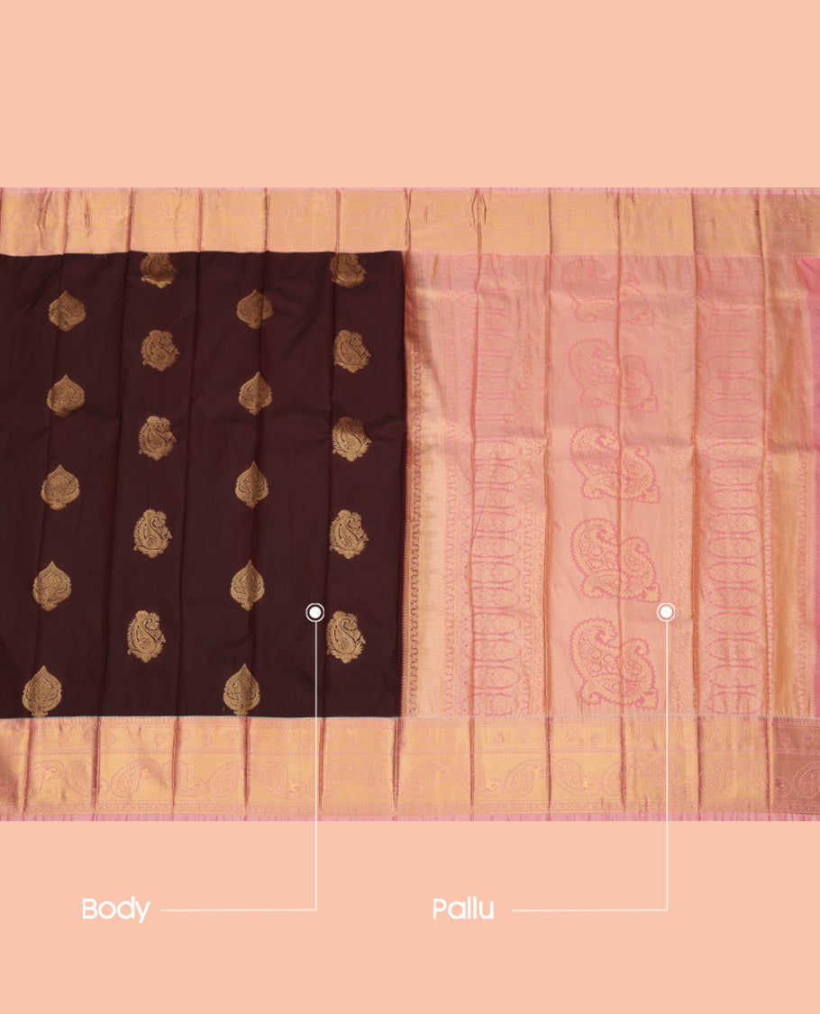 Brown Budget Silk Saree