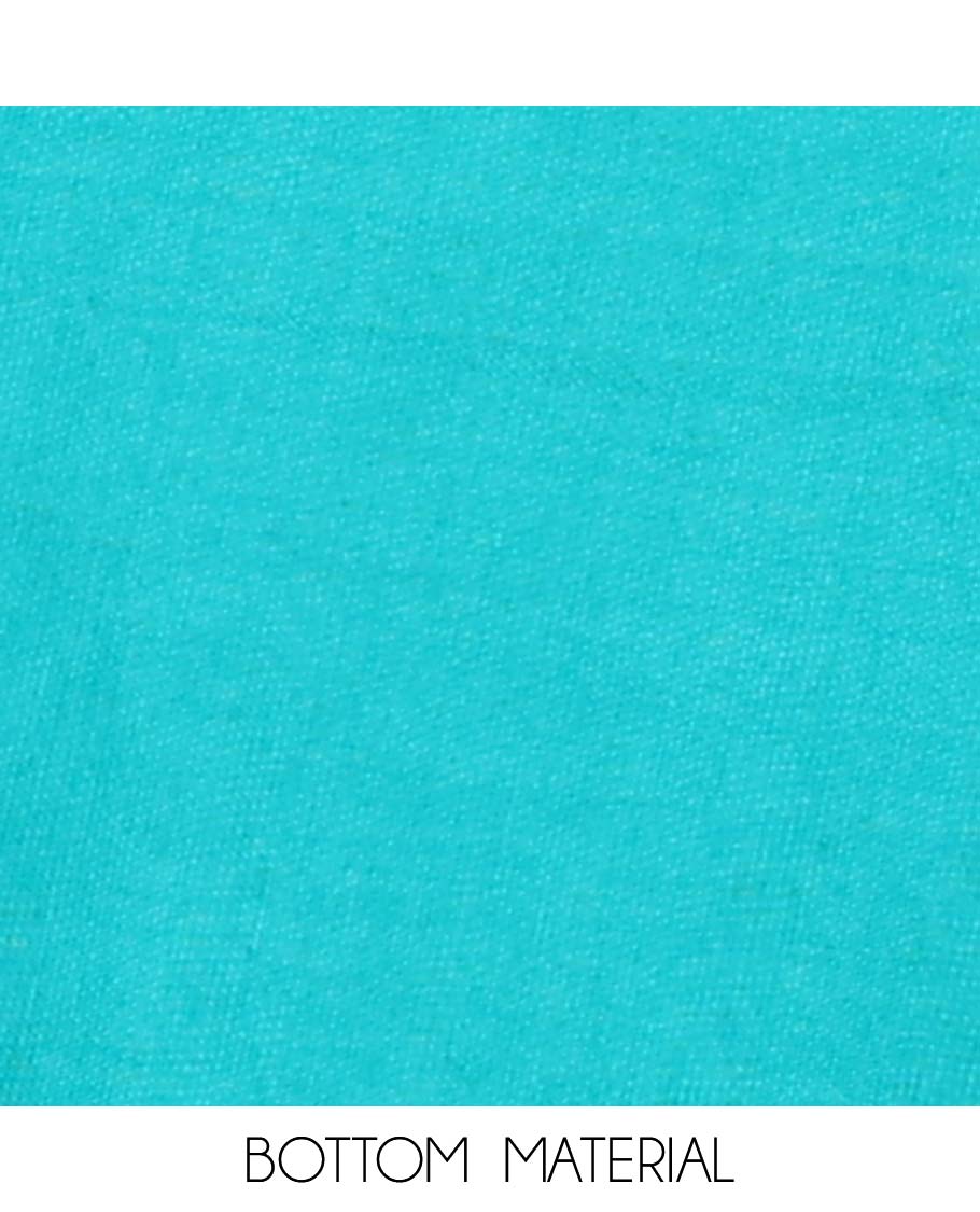 Blue chudidhar material set floral thread embroidery, plain bottom & floral thread embroidered dupatta