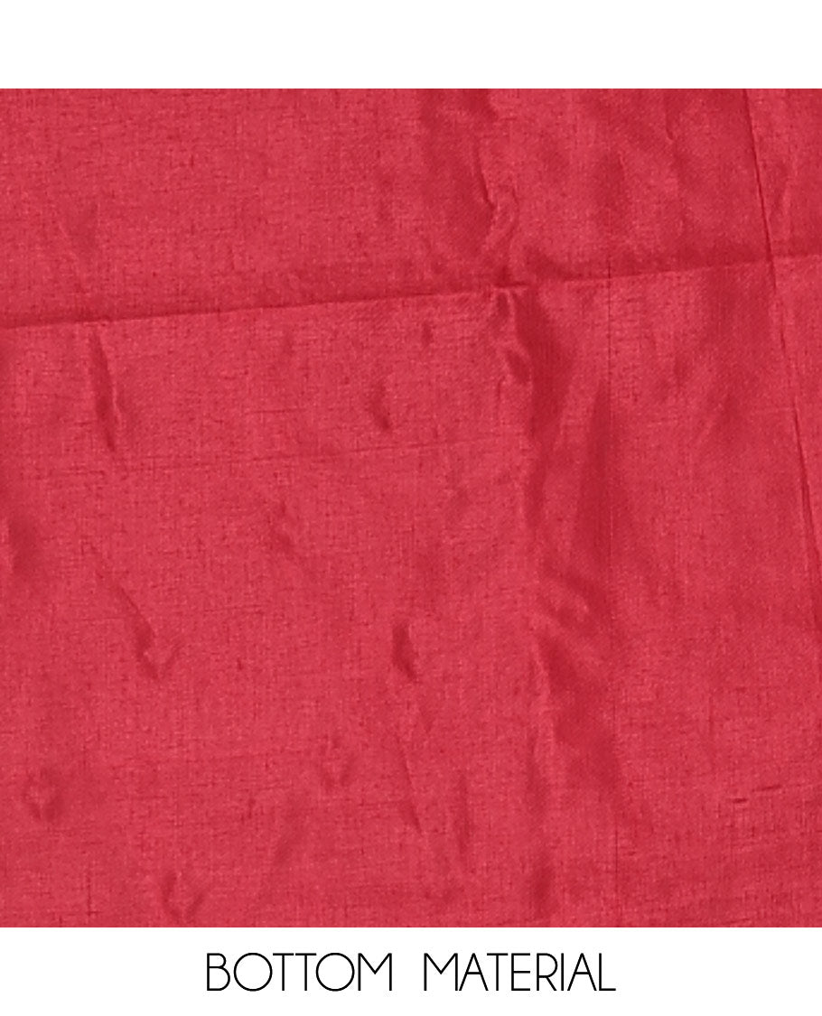 Maroon Vertican silk material chudidar set, ikkat chevron striped with mirror neck embroidered top, santoon bottom, and contrast chevron striped dupatta