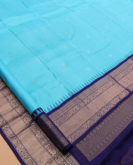 Blue Kanchipuram Silk Saree