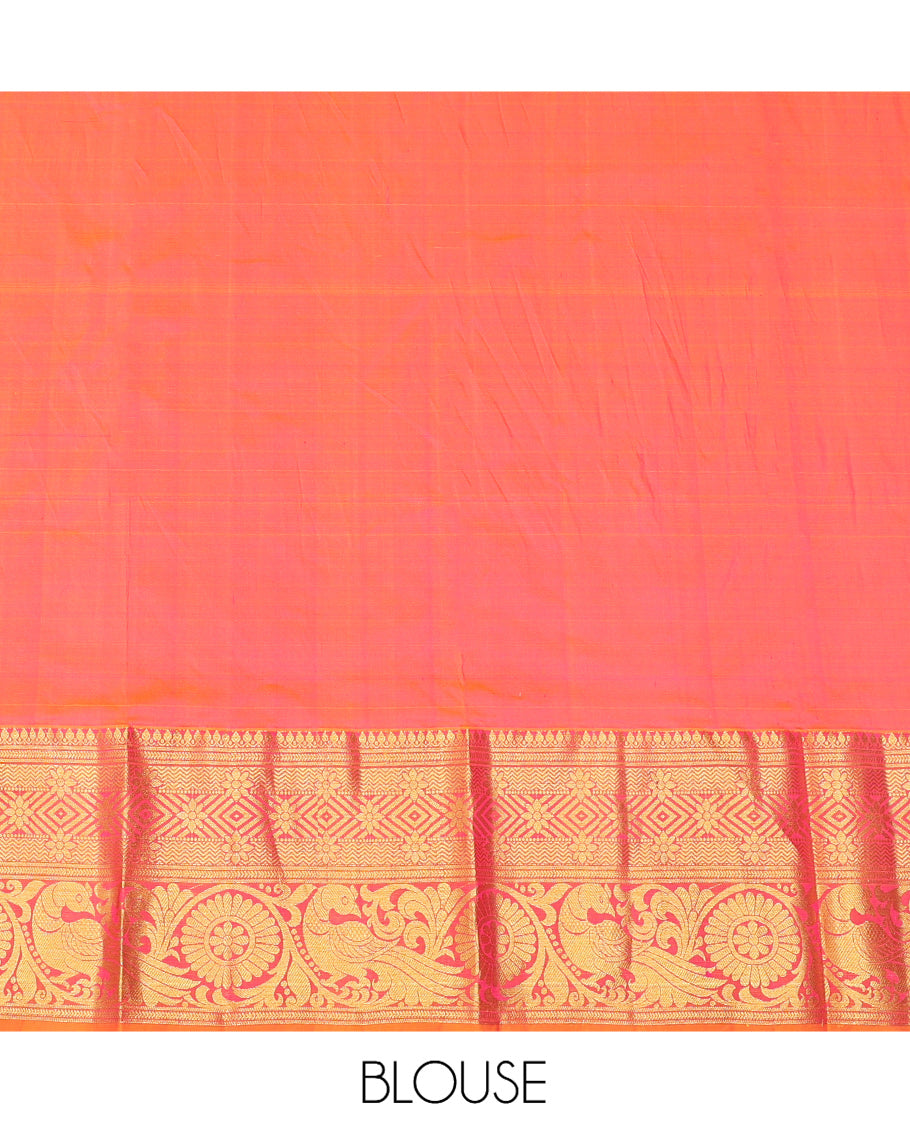 Pink Pure Silk Half Saree