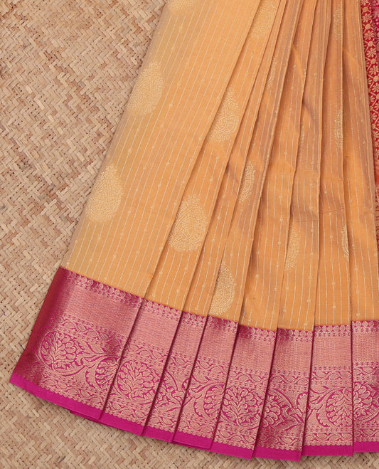 Light Orange Budget Silk Saree