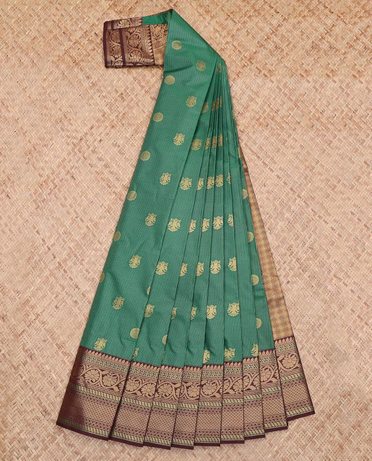 Green Stripes Budget Silk Saree