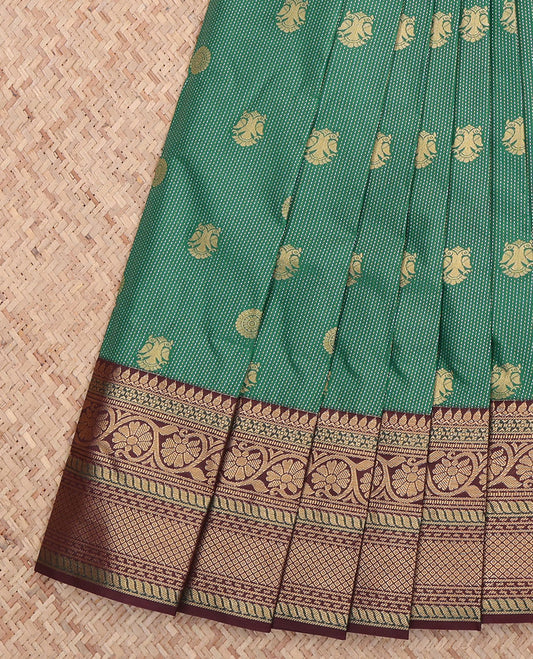 Green Stripes Budget Silk Saree