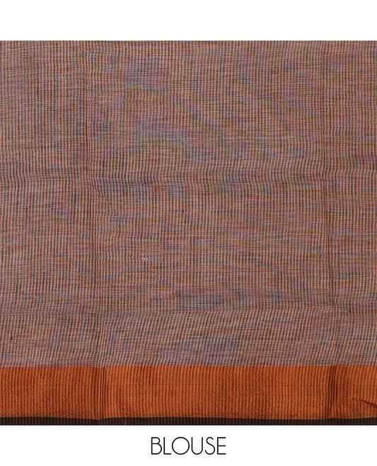 Mustard shibori printed with unique motifs cotton saree, zari border and intricate pallu (Copy)