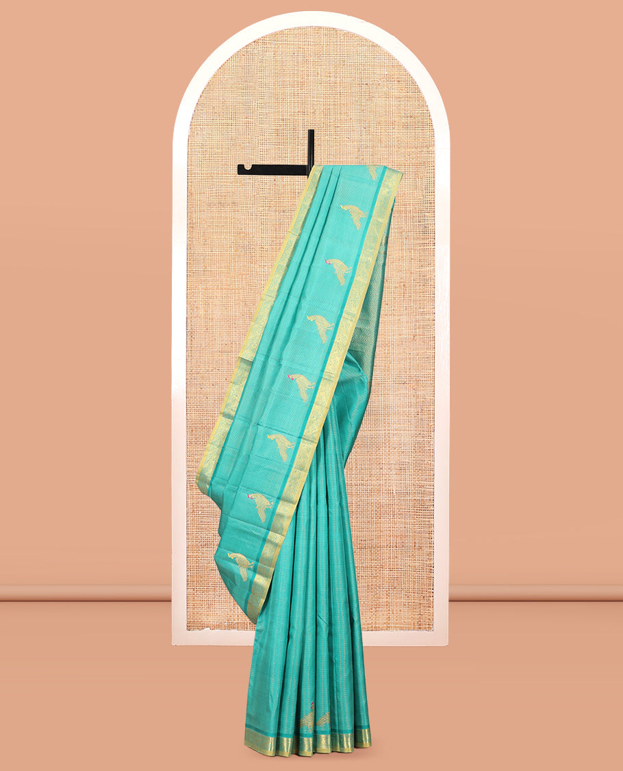 Blue Kanchi Silk