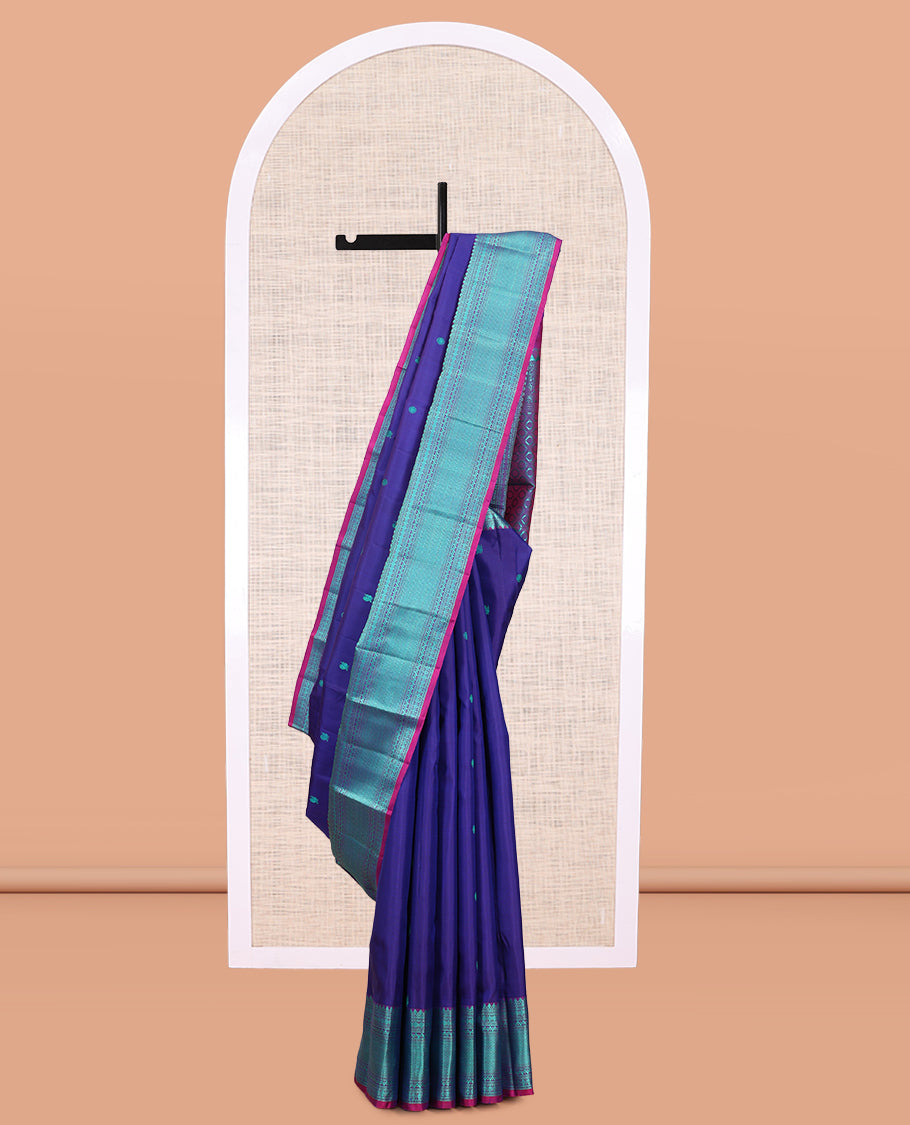 Blue Kanchipuram Silk Saree