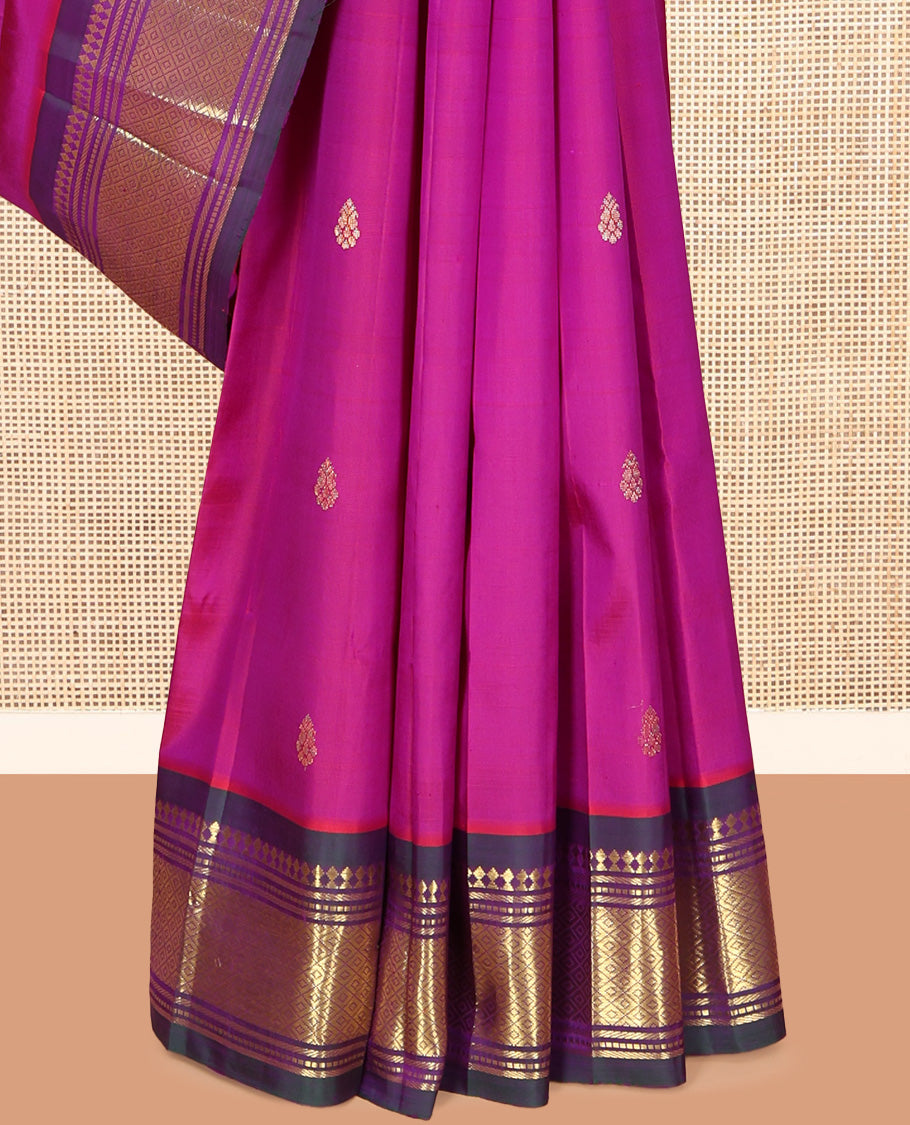 Pink Kanchipuram Silk Saree