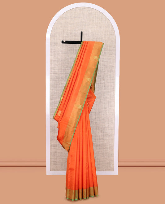 Orange Kanchipuram Silk Saree