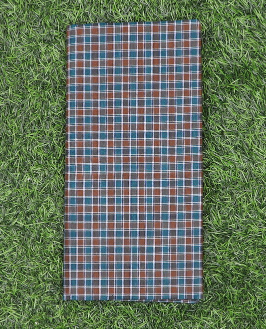 Multi-hue micro sized checks printed cozy cotton lungi