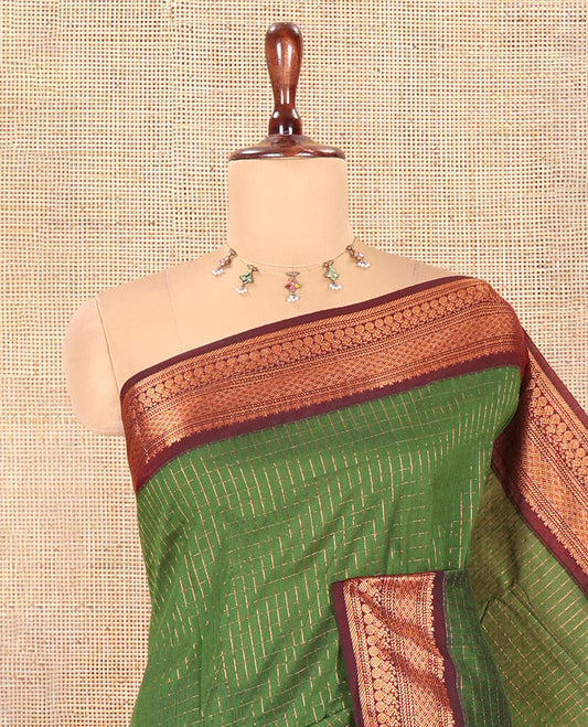 Green Kalyani Cotton Saree
