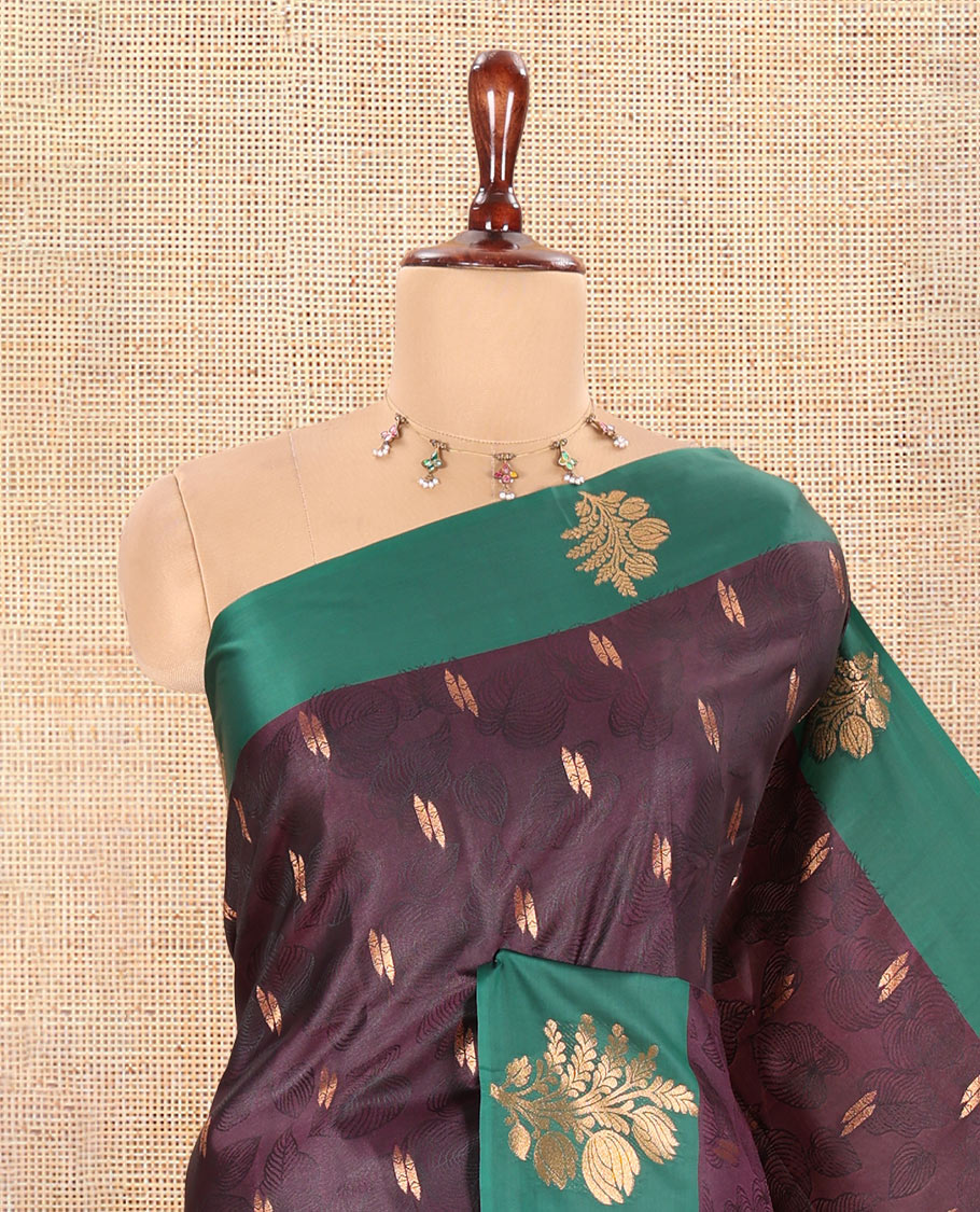 Wine Semi-Luxury Soft Silk Saree