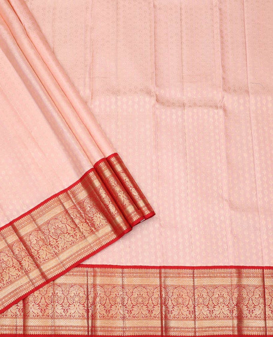 Pink Pure Silk Half-Saree