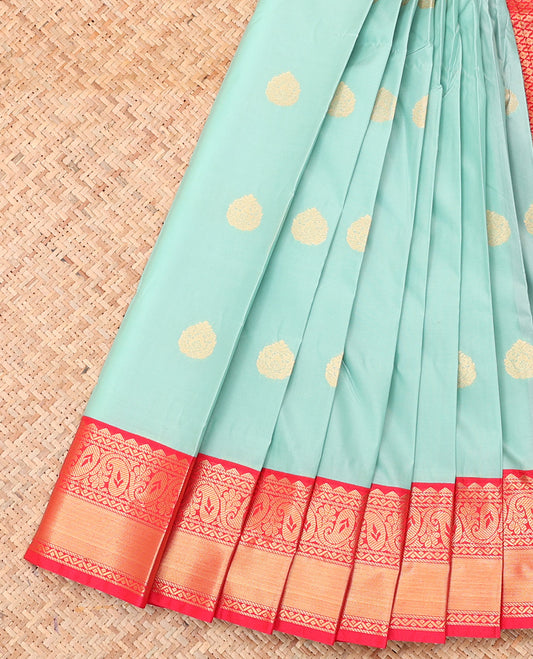 Pale Blue Budget Silk Saree