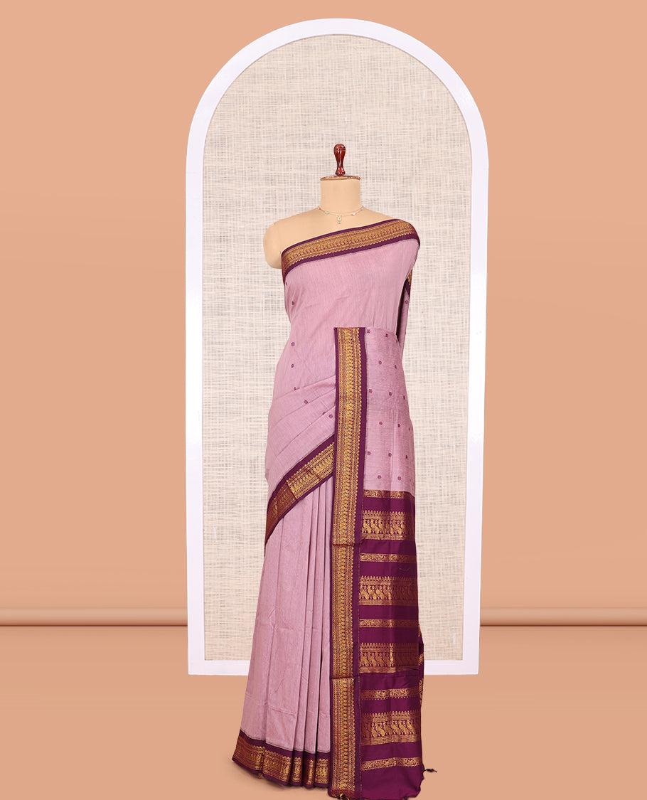 Pink Kalyani Cotton Saree