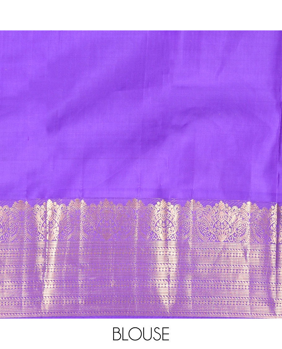 Yellow zari buttas vasundhara silk mix saree, contrast traditional zari border & geometric design pallu