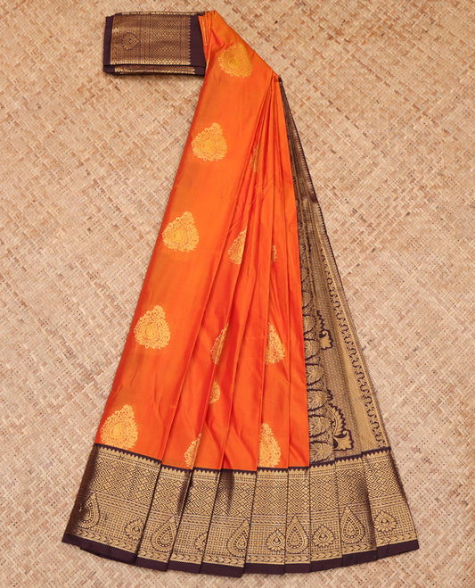 Orange Budget Silk Saree