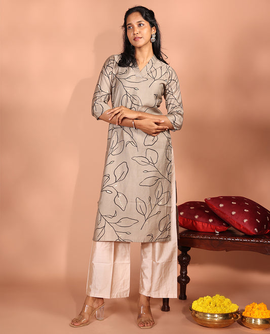 Grey Vatican Readymade Kurti