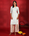 Pale Blue Rayon Readymade Kurti