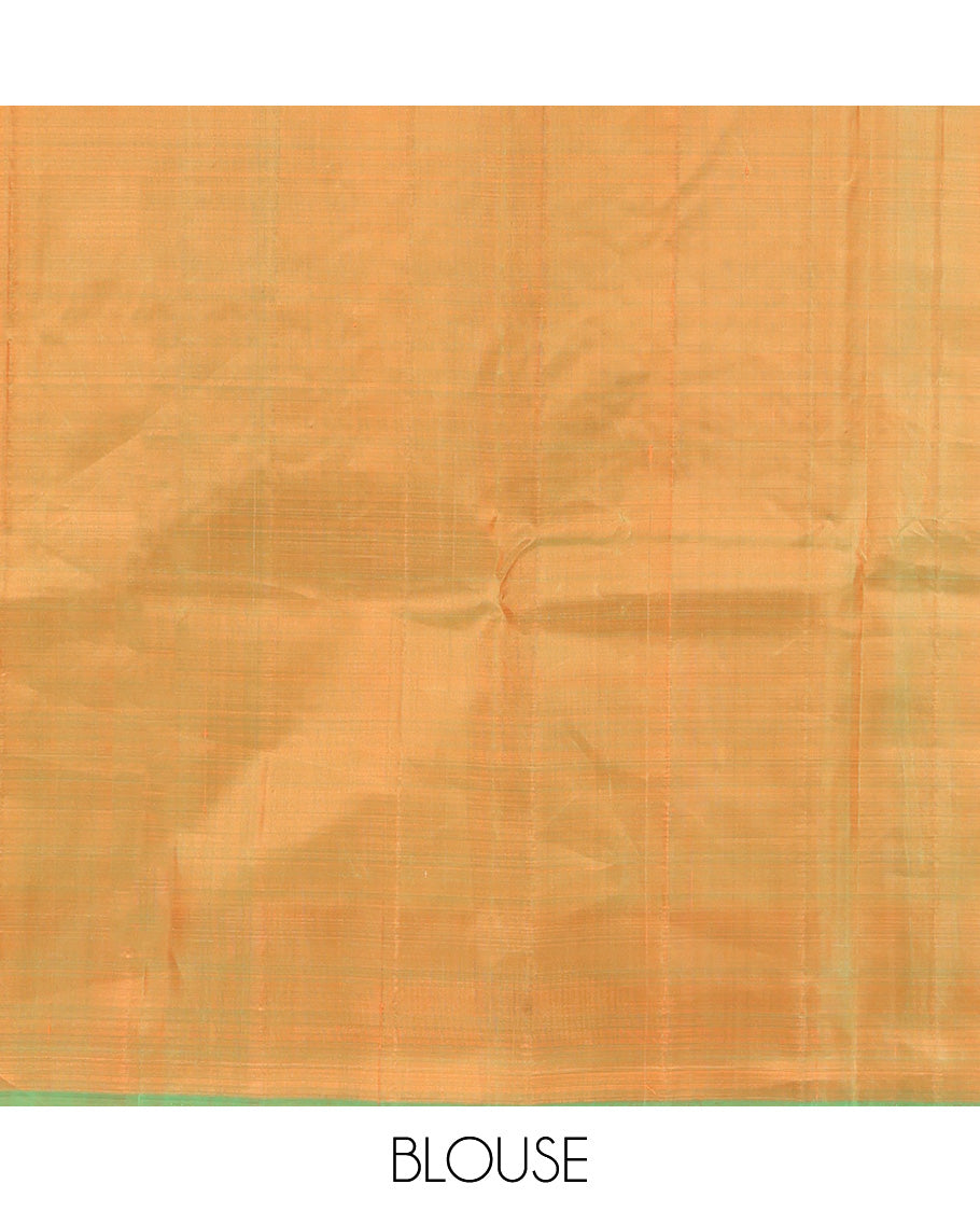 Orange Kanchipuram Silk Saree