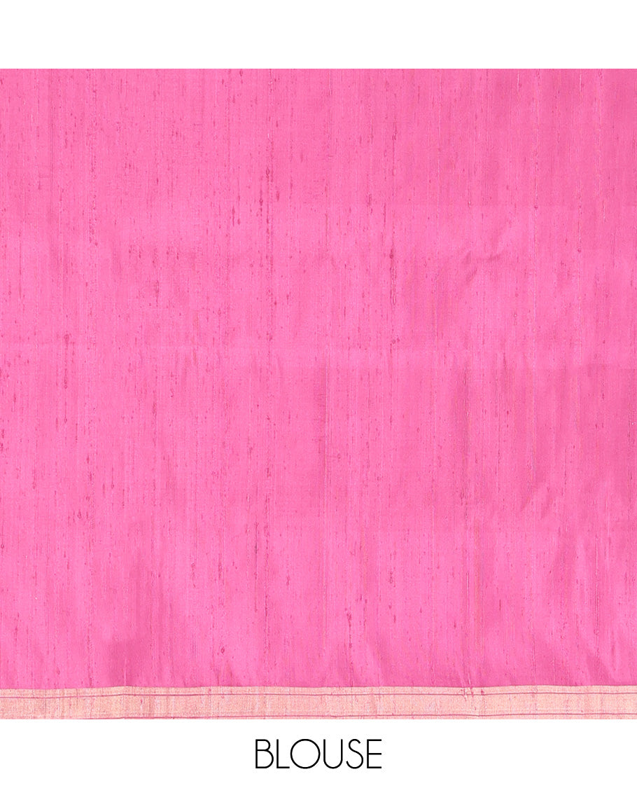 Multi-color Checked Mayuri Soft Silk Saree, Subtle Piping Border, Geometric Zari Patterned Pallu and Paired with a Matching Blouse