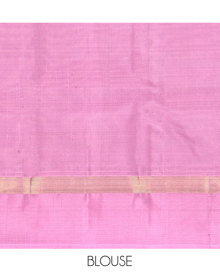 Brown Mayuri Lite Silk Mix Saree