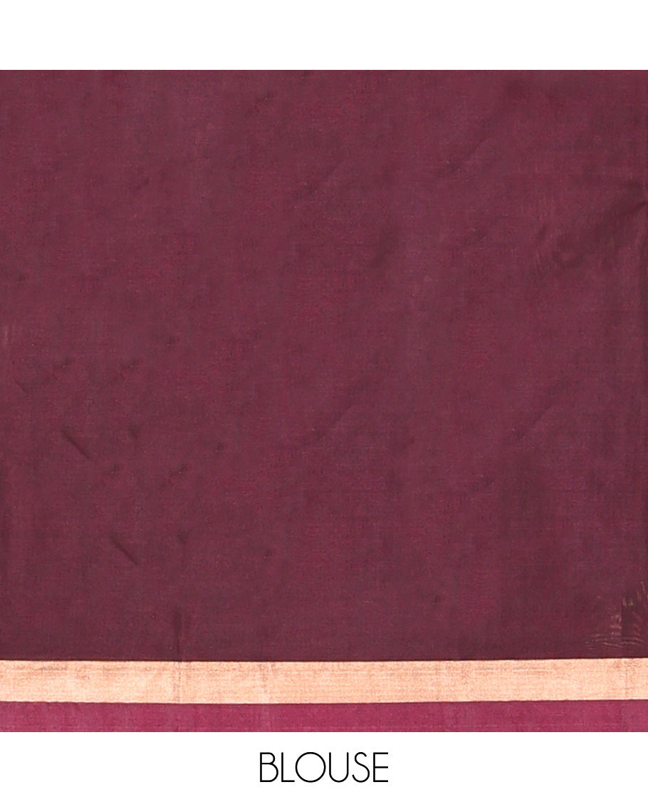 Black Plain Silk Cotton Saree