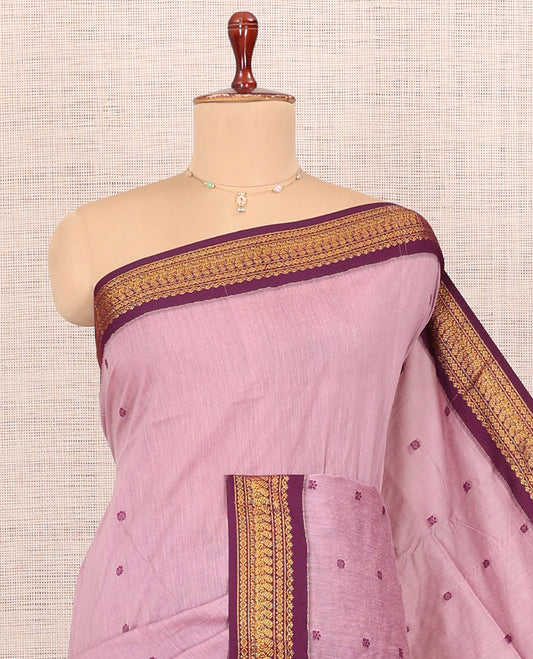 Pink Kalyani Cotton Saree
