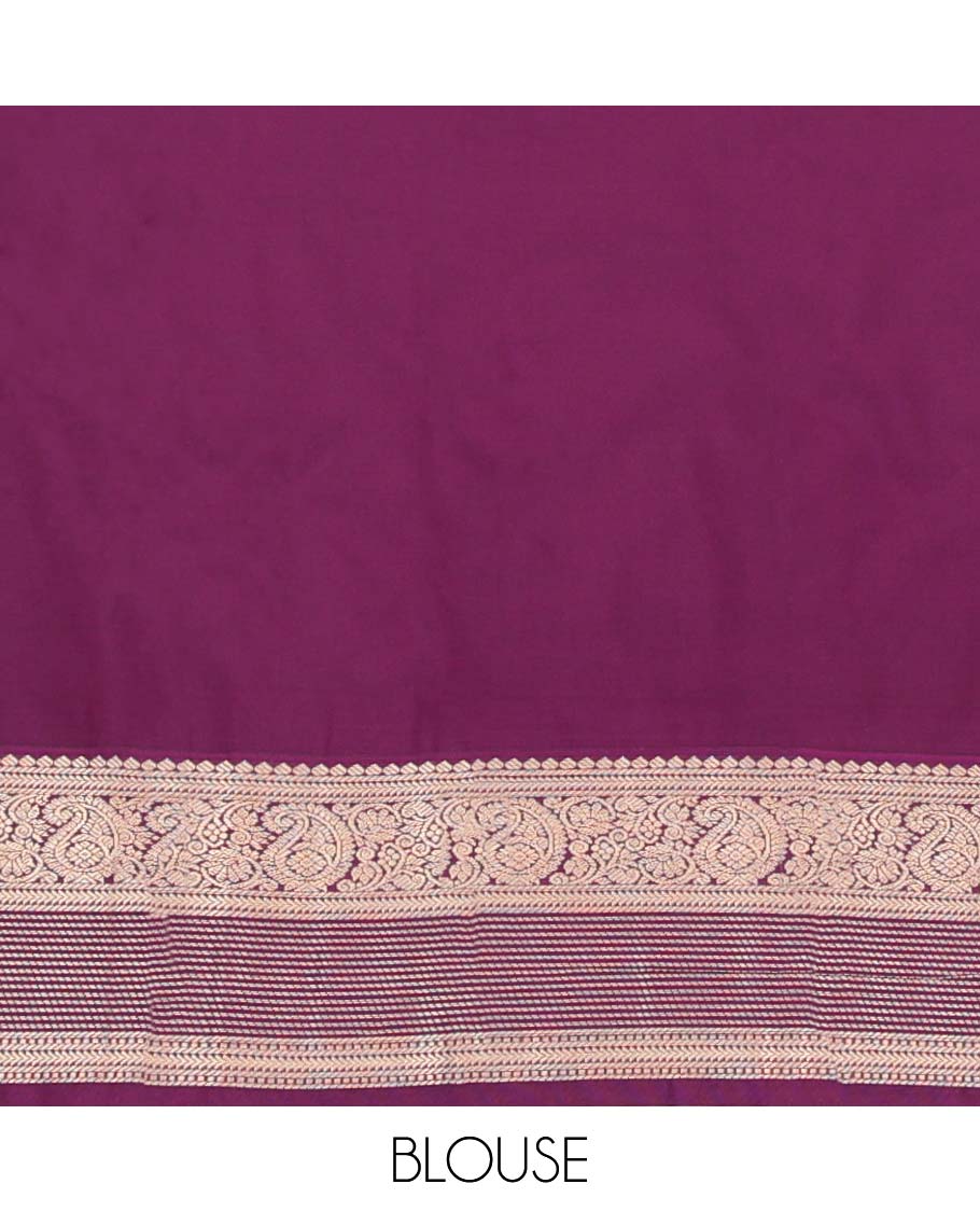 Yellow Budget Silk Saree, Featuring Zari Buttas All Over Its Body, Complemented by a Contrast Traditional Zari Design Border, Intricately Designed Pallu, and Paired with a Contrast Blouse