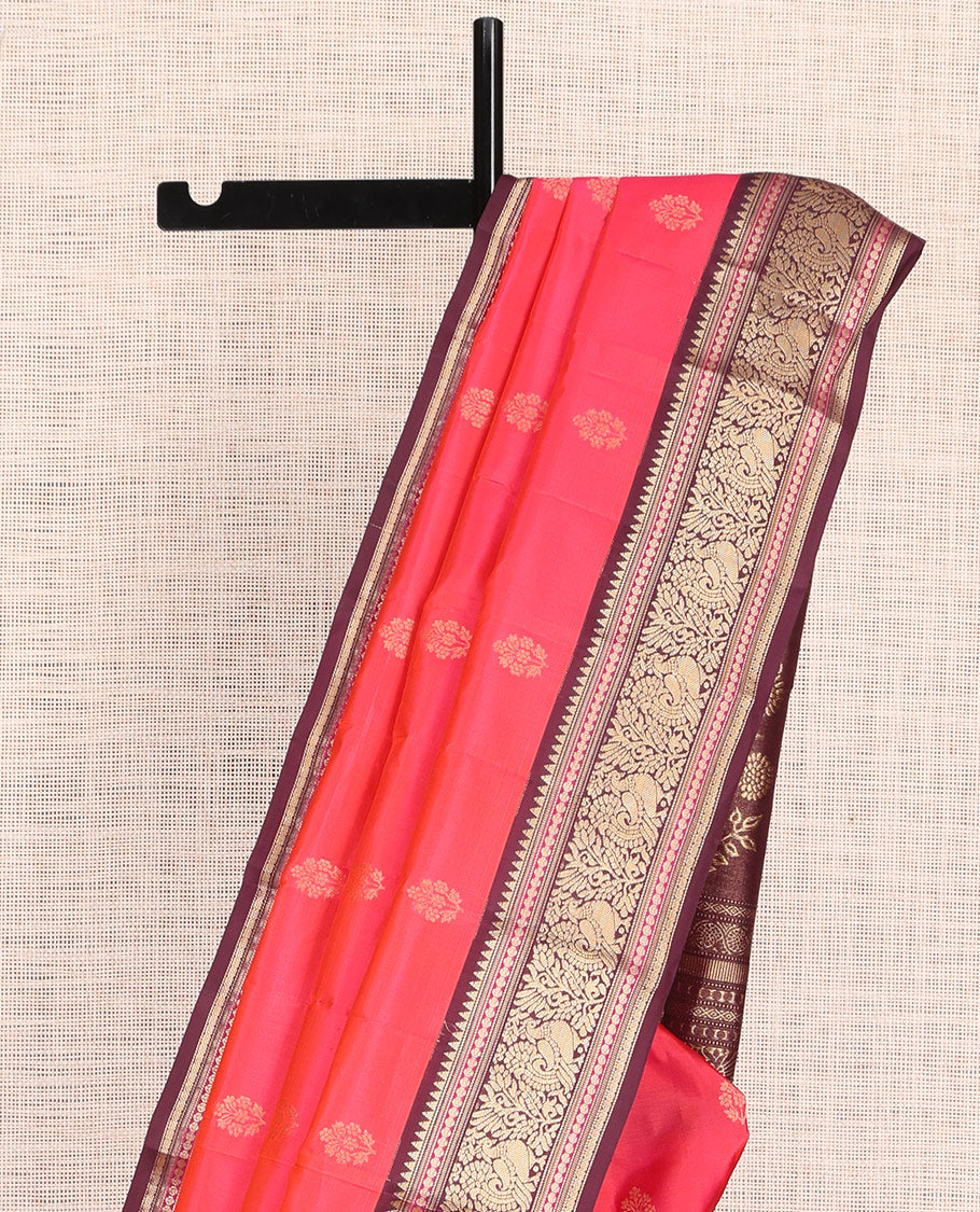Pink Kanchipuram Silk Saree