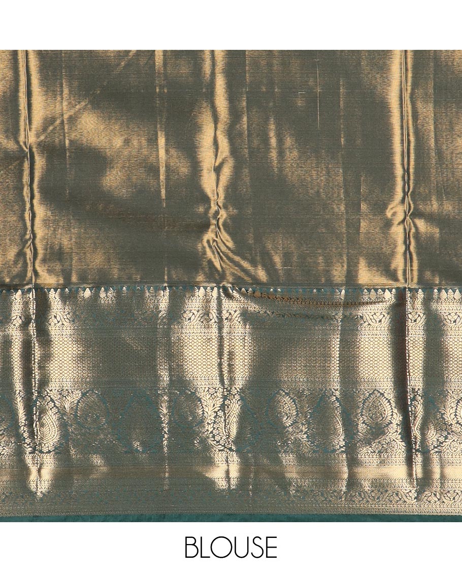 Pink jacquard budget silk saree, contrast traditional zari border, and jaal pallu
