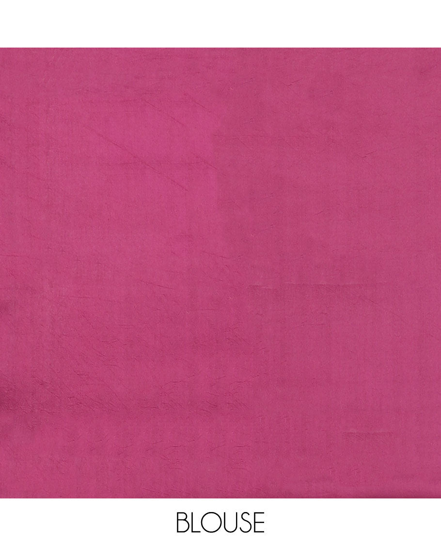 Mustard geometric design raw mango silk saree with self zari design border & ogee design pallu