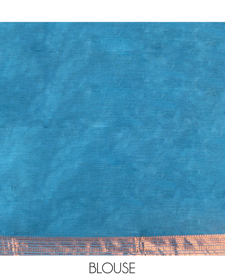 Maroon Art Silk Half-Saree Featuring Plain Skirt, Complemented by Contrast Traditional Zari Design Border, Paired with a Contrast Blouse, Contrast Zari-Bordered Dhavani, and Brocade Belt