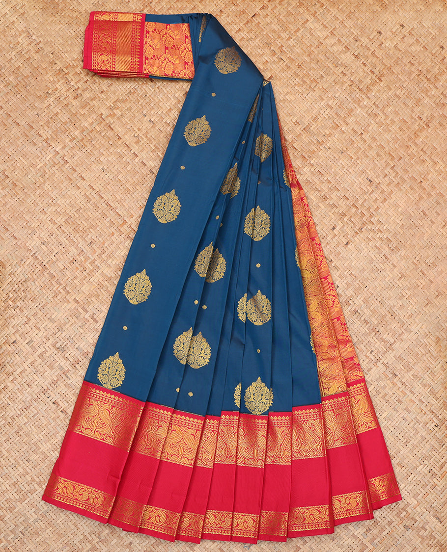 Blue Budget Silk Saree