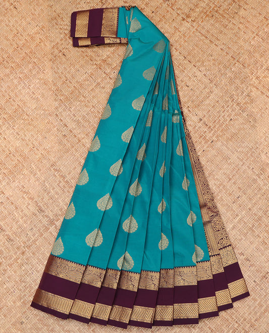 Blue Budget Silk Saree
