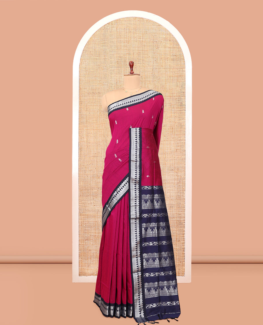 Red Kalyani Cotton Saree
