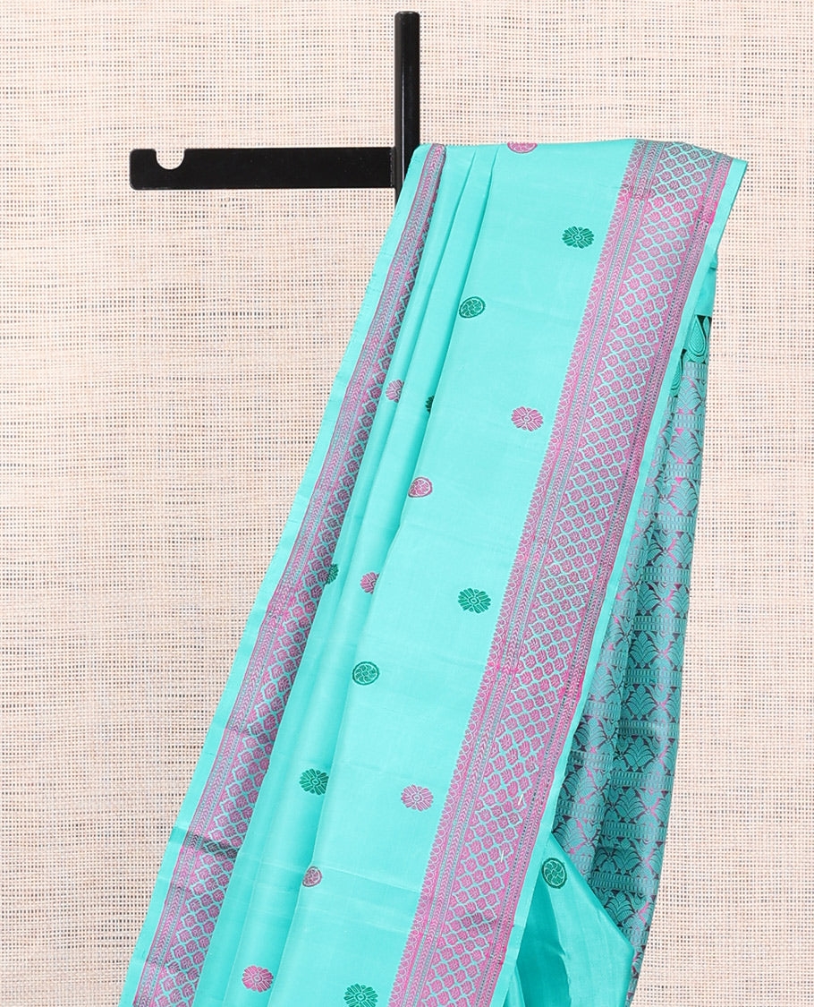 Blue Kanchipuram Silk Saree