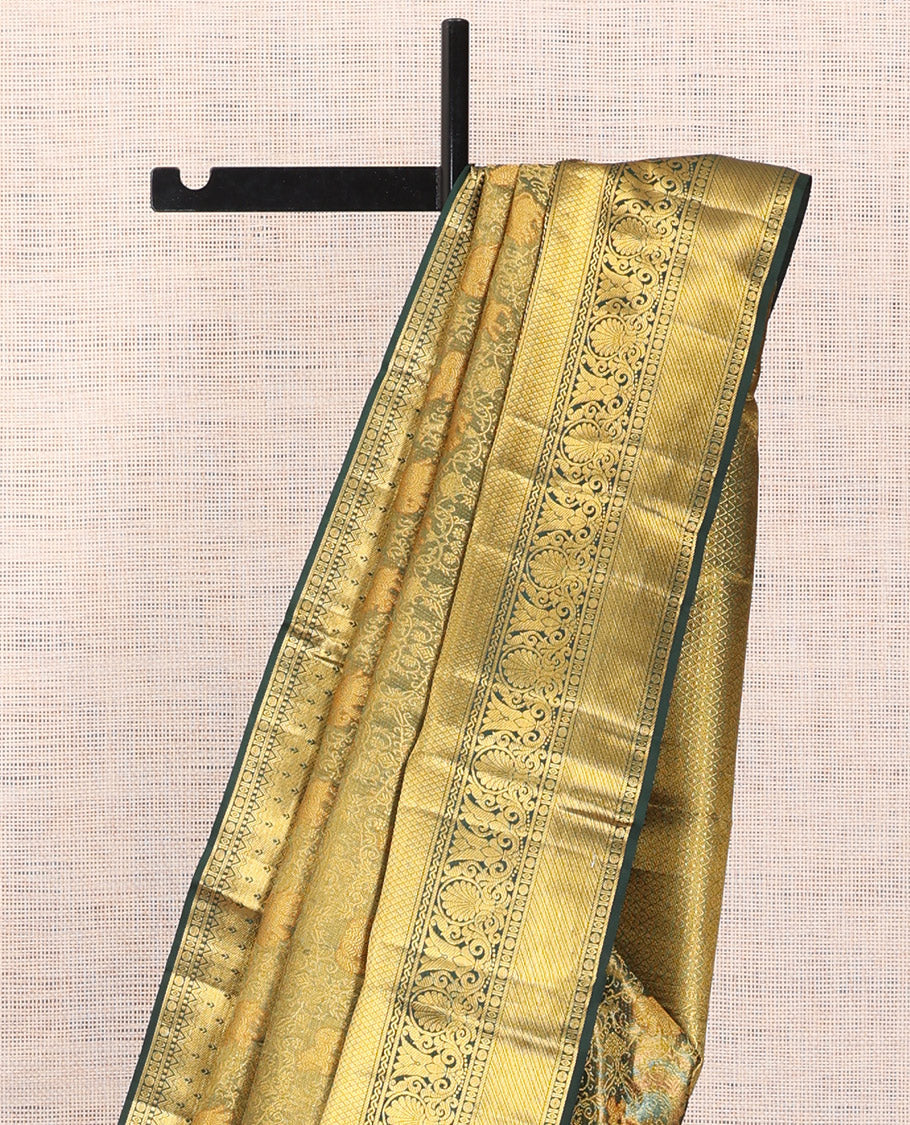 Green Kanchipuram Tissue Silk Saree