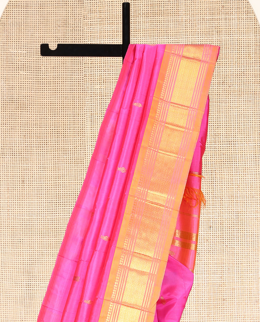 Pink Kanchipuram Silk Saree