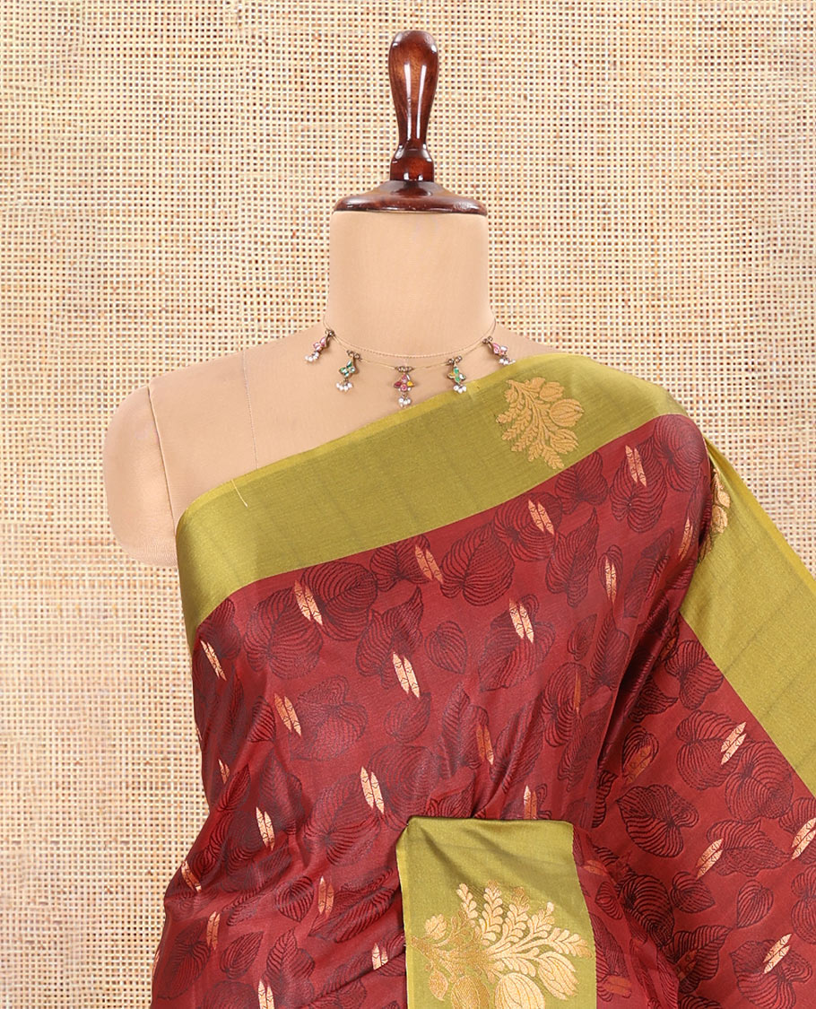 Maroon Semi-Luxury Soft Silk Saree
