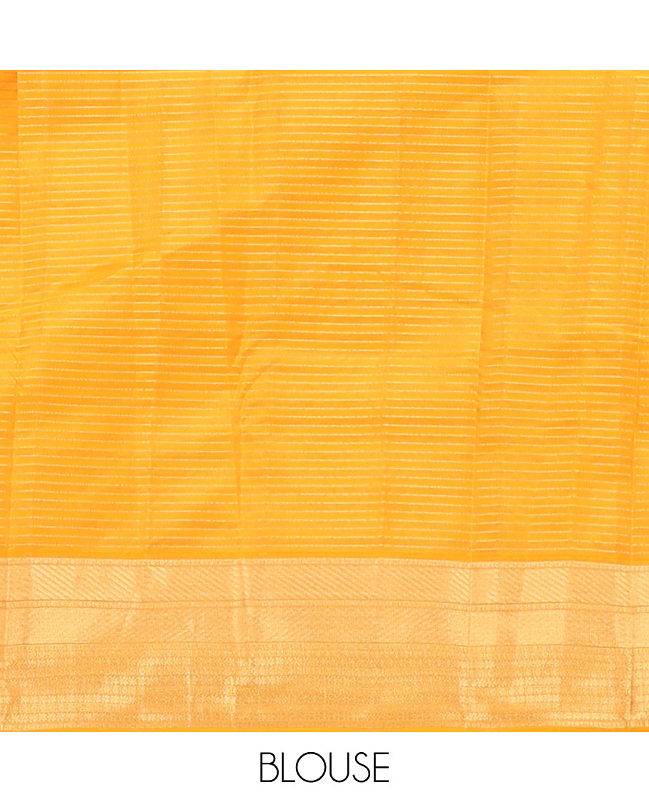 Blue zari striped Vasundhara silk saree saree, contrast traditional zari border & intricate pallu