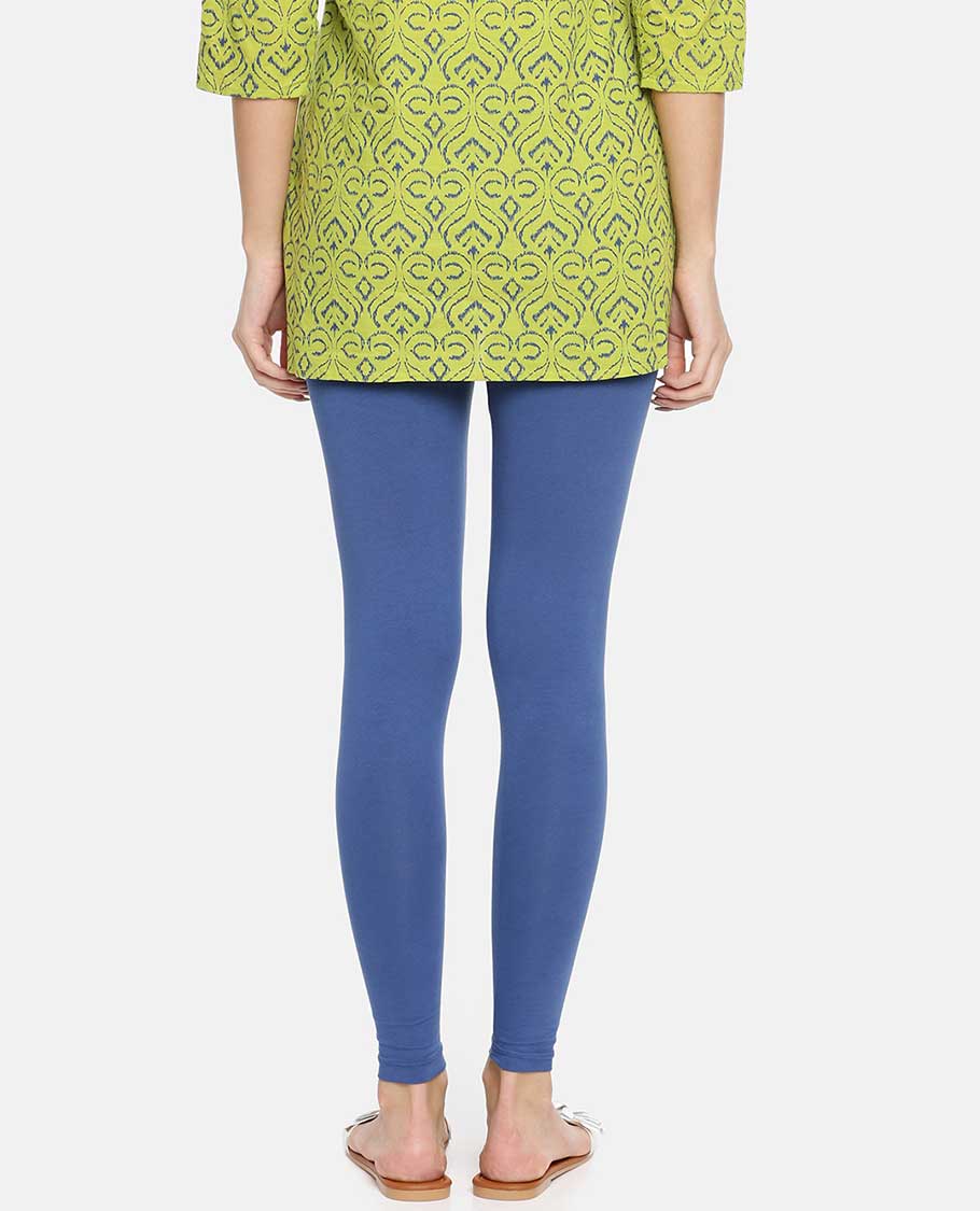 Blue plain twin birds legging 
