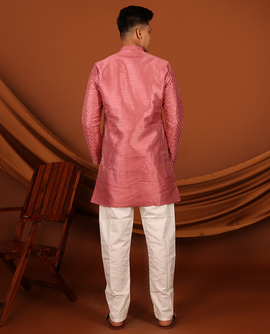 Pink Men's Kurta