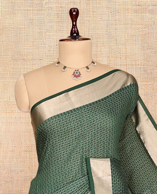 Green Assam Silk Saree